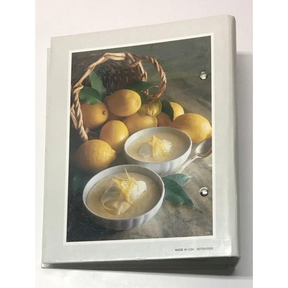Simply Delicious Recipe 2 Ring Binder Cooking Vintage Menu Meal Planning RGUC
